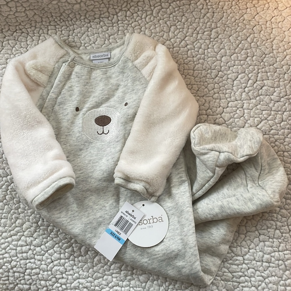 NWT Absorba Infant Bear Sleeper